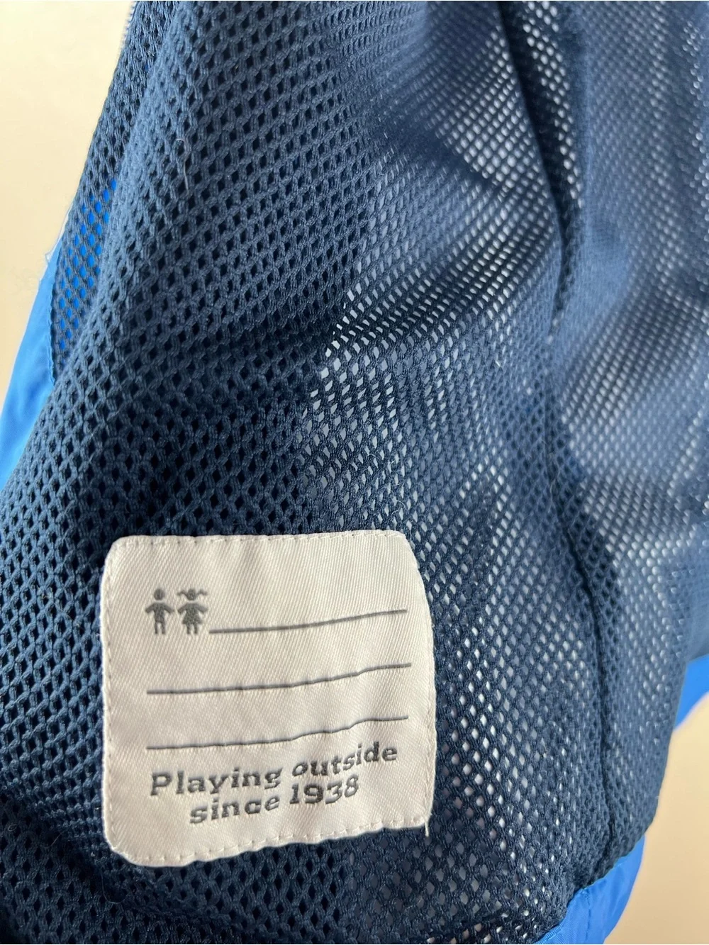 Columbia Omni-Tech Youth Medium Hooded Rain Jacket Blue